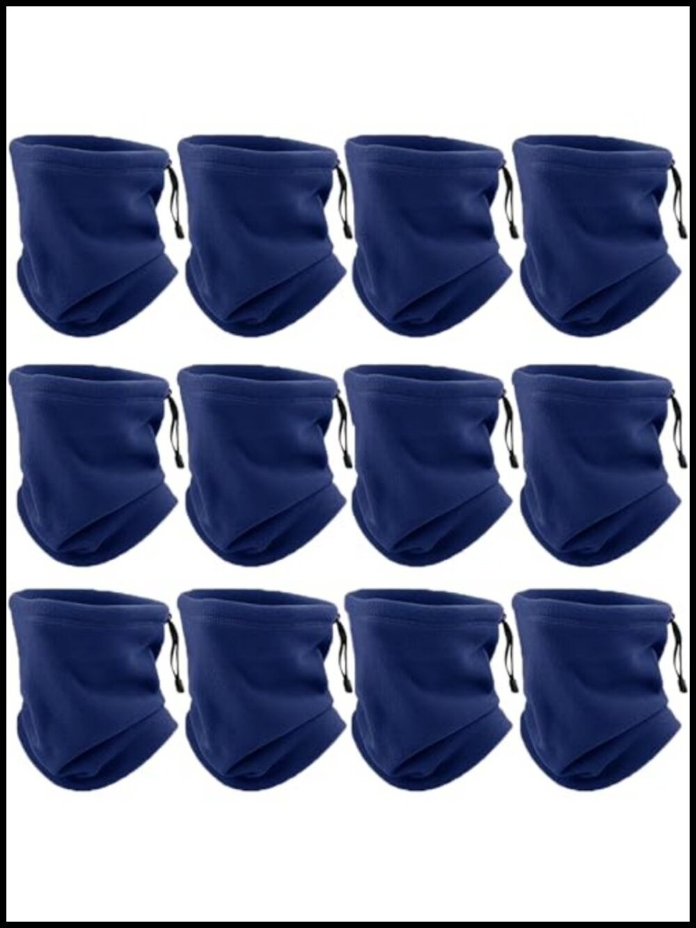 12 Pack Fleece Neck Warmer Gaiter Windproof Face Covering Unisex